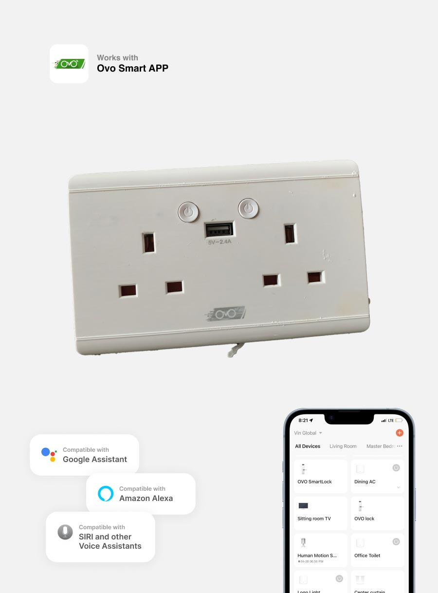 OVO Wi-Fi Power Socket/USB